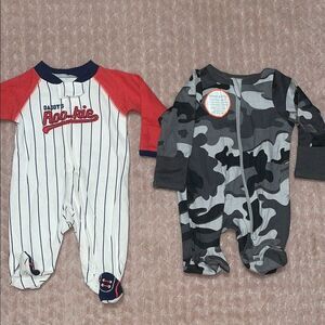 Baby Boy Preemie Bundle of 2 Sleepers